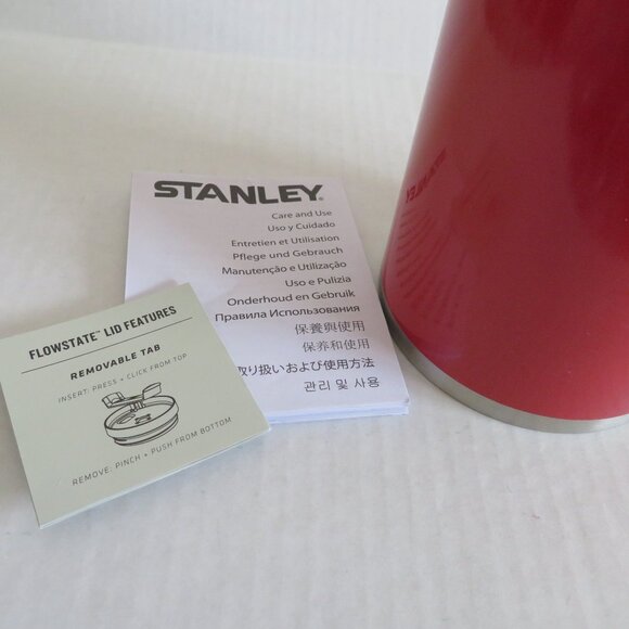 E.L.F. x Stanley 40oz Tumbler Quencher (Red Delicious) Lip Oil Holder & Ornament - Picture 7 of 15